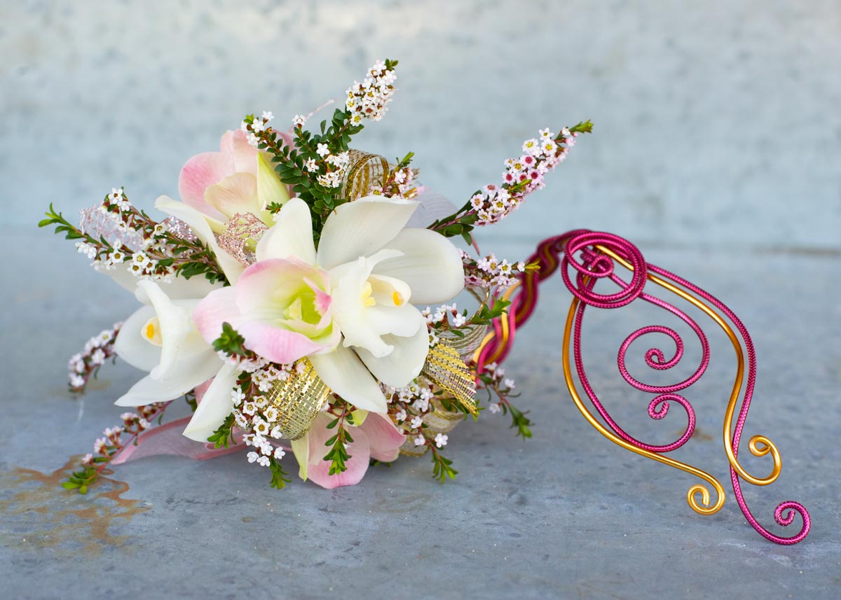 fashion forward wrist corsage from The Statement Collection by 6th & Foster